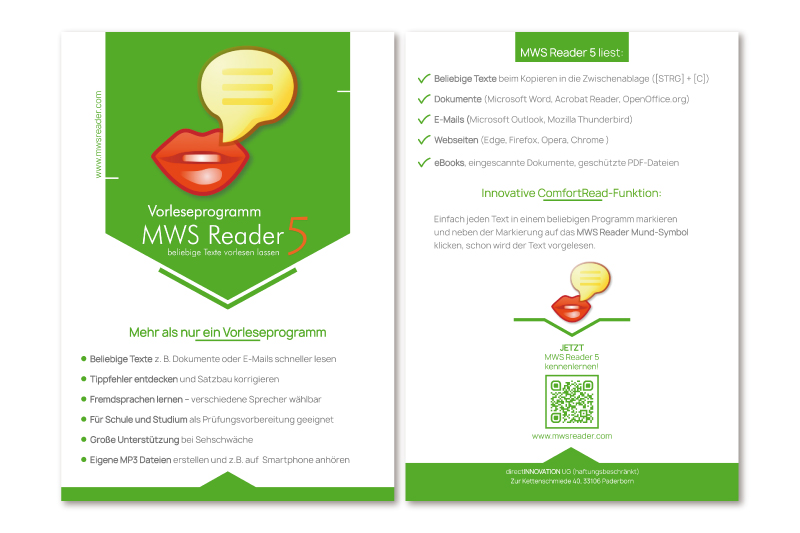 MWS Reader Flyer